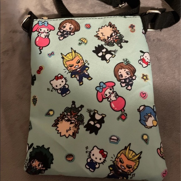 BIOWORLD My Hero Academia X Hello Kitty And Friends Passport Crossbody Bag - Picture 5 of 6